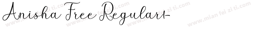 Anisha Free Regular1字体转换